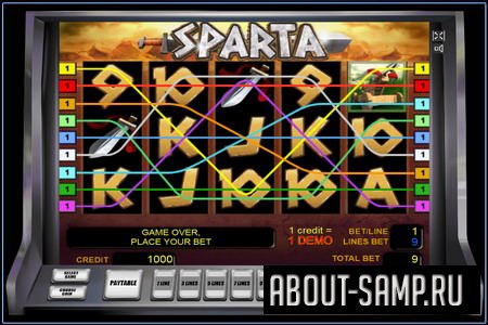 Игровой автомат Спарта казино Вулкан